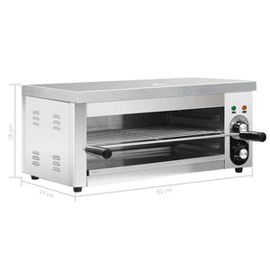 Σαλαμάνδρα Gastronorm Ηλεκτρική 2500 W από Ανοξείδωτο Ατσάλι