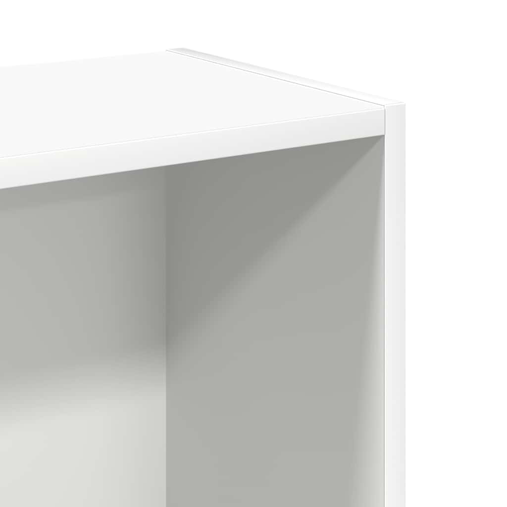 Βιβλιοθήκη Λευκή 80x24x75 εκ. από Τεχνητό Ξύλο - Pakobazaar