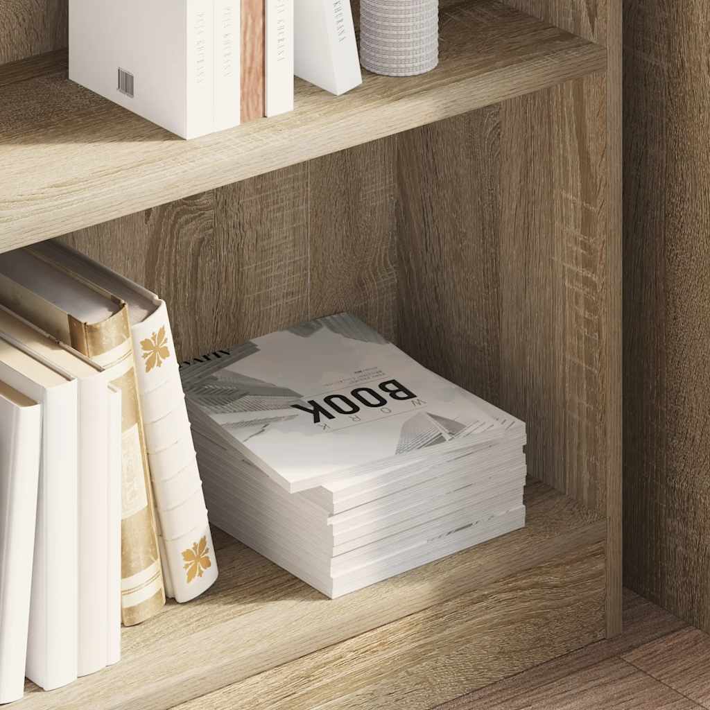 Βιβλιοθήκη Sonoma Δρυς 80 x 24 x 75 εκ. από Τεχνητό Ξύλο - Pakobazaar