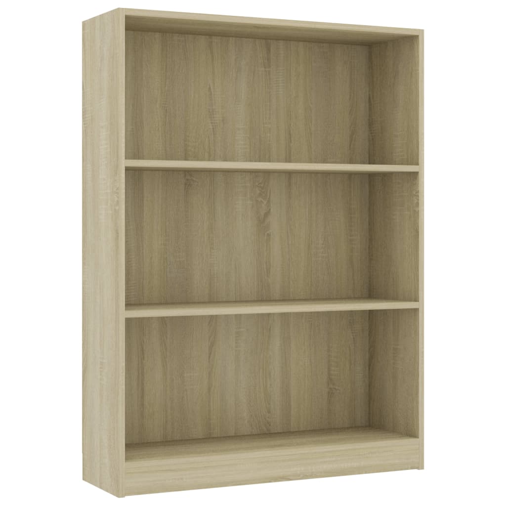 Βιβλιοθήκη Χρώμα Sonoma Δρυς 80 x 24 x 108 εκ. από Μοριοσανίδα