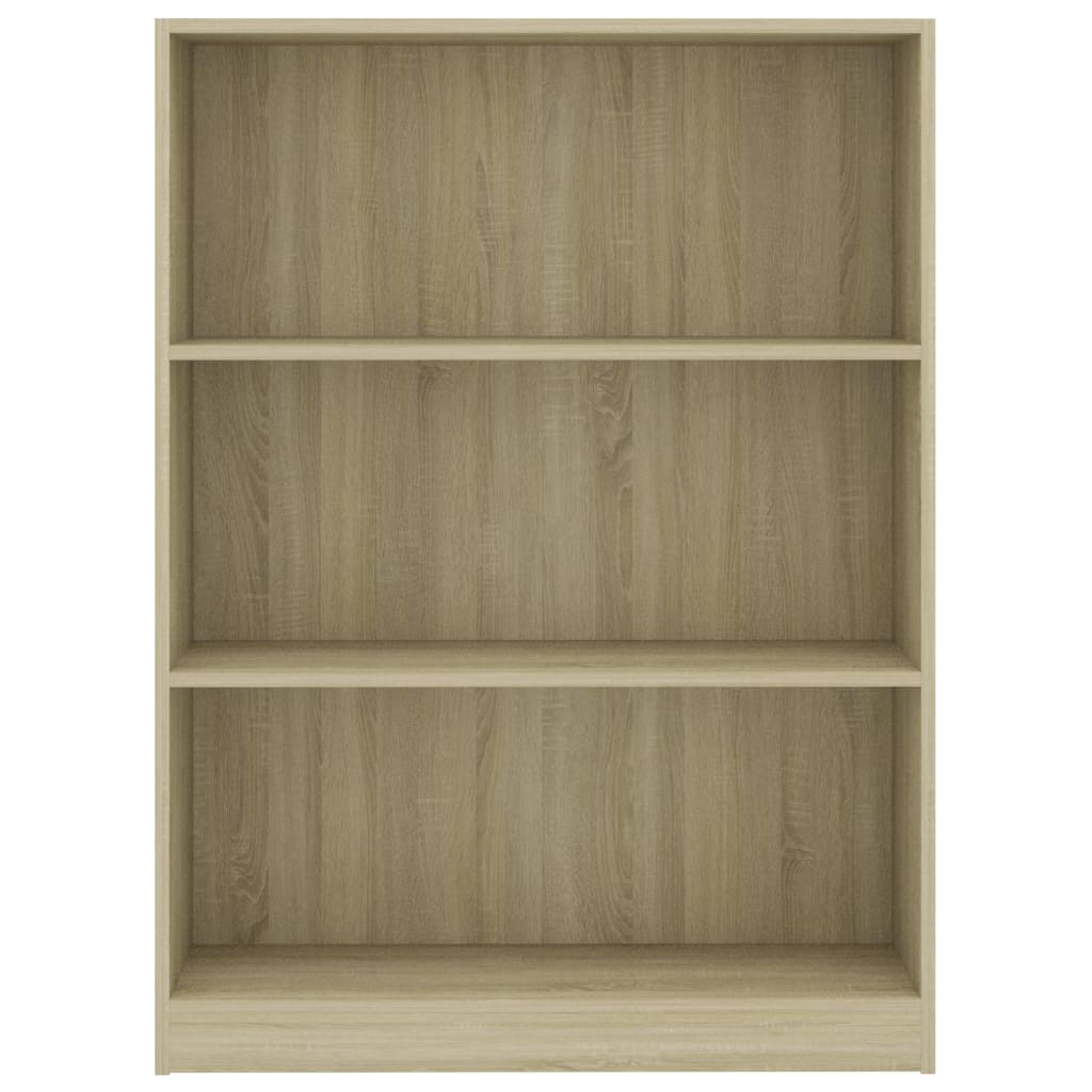 Βιβλιοθήκη Χρώμα Sonoma Δρυς 80 x 24 x 108 εκ. από Μοριοσανίδα