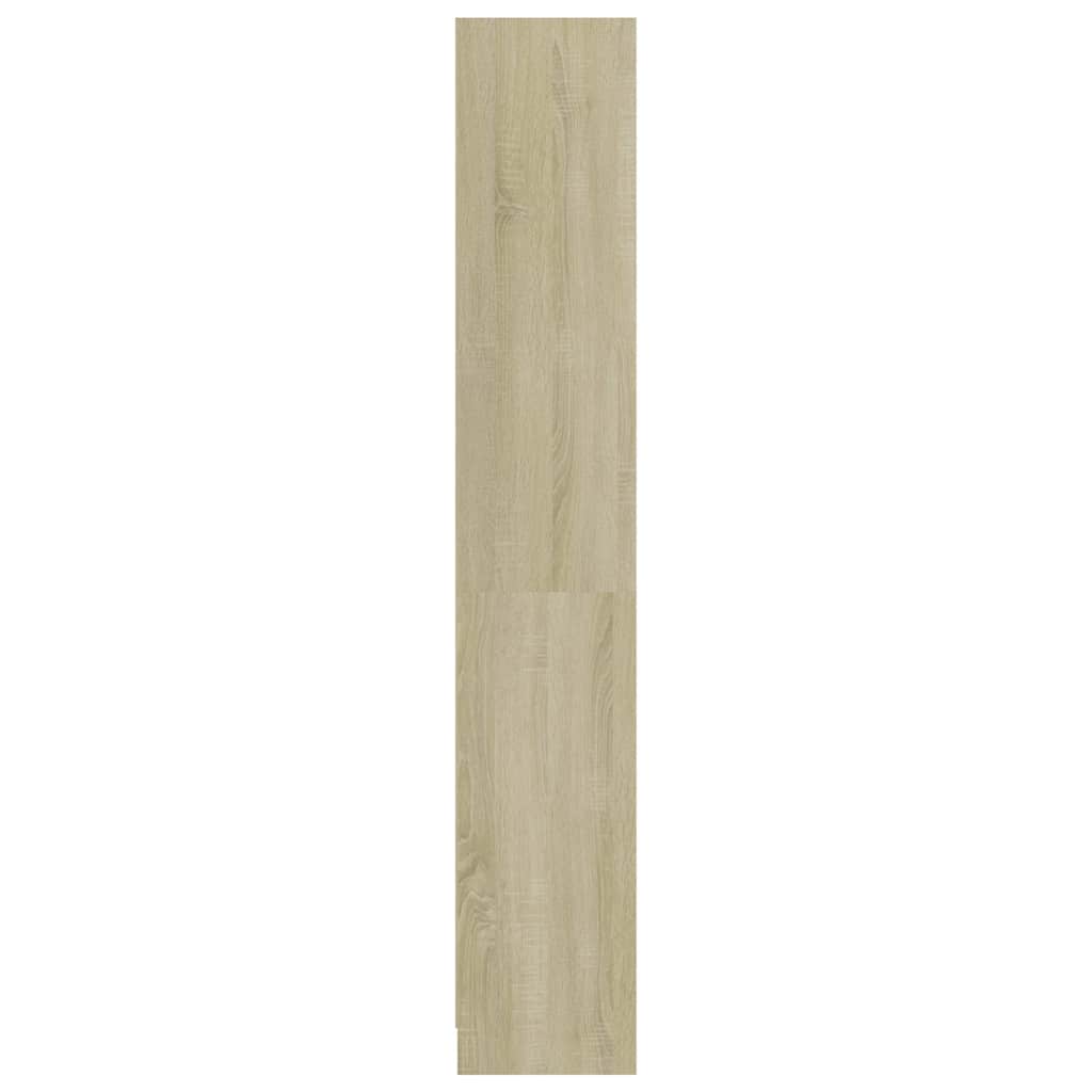 Βιβλιοθήκη με 4 Ράφια Sonoma Δρυς 80x24x142 εκ. Επεξ. Ξύλο