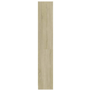 Βιβλιοθήκη με 4 Ράφια Sonoma Δρυς 80x24x142 εκ. Επεξ. Ξύλο