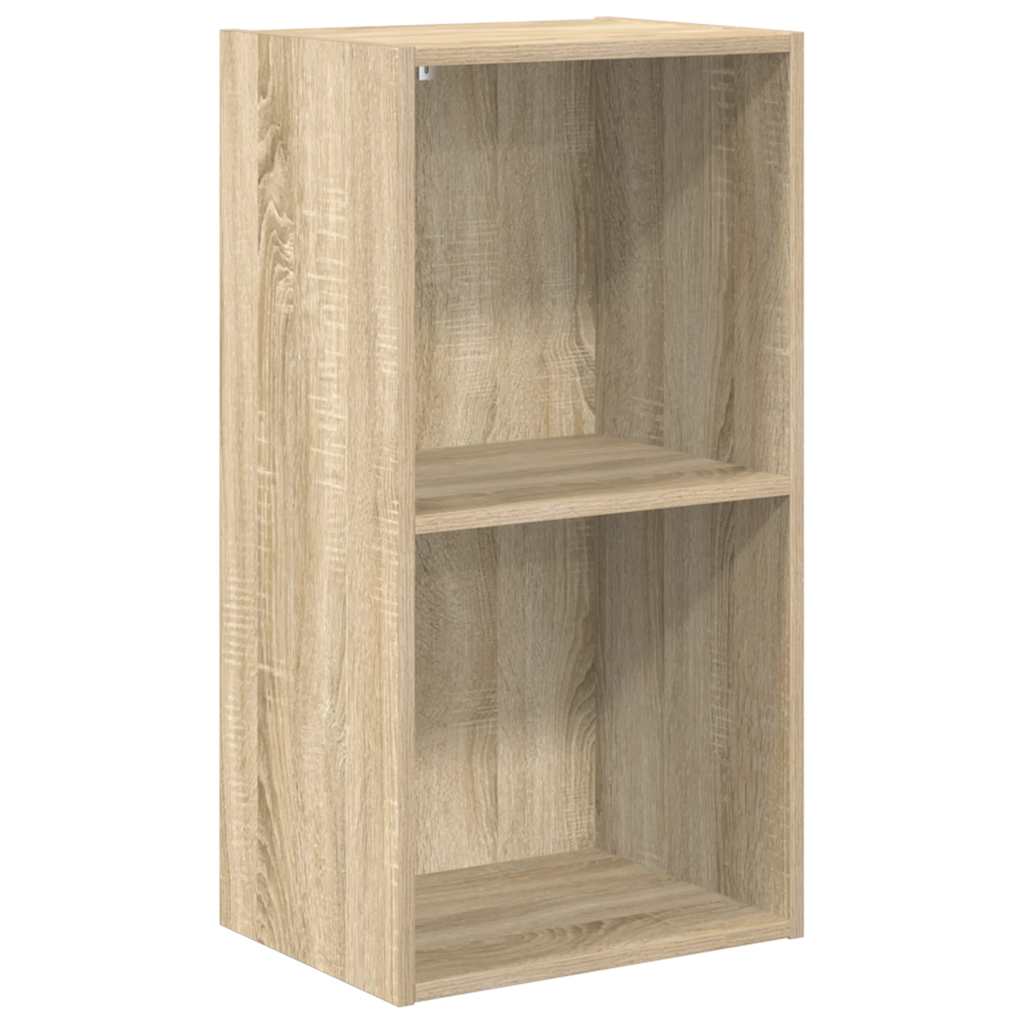 Βιβλιοθήκη με 2 Ράφια Sonoma Δρυς 40x30x76,5 εκ. Επεξ. Ξύλο - Pakobazaar