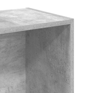 Βιβλιοθήκη με 2 Ράφια Γκρι Σκυροδεμ. 40x30x76,5 εκ. Μοριοσανίδα - Pakobazaar