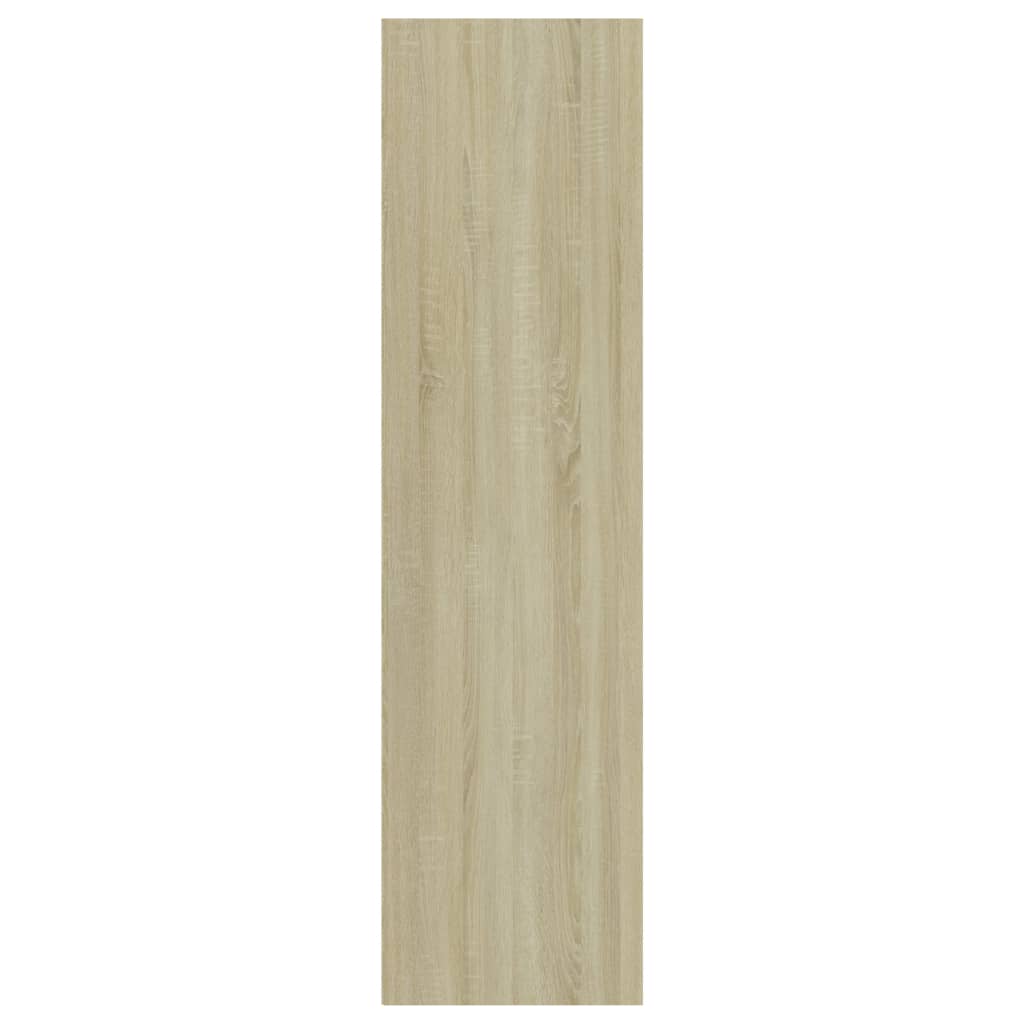 Βιβλιοθήκη με 3 Ράφια Λευκό/Sonoma 40x30x114 εκ. Επεξ. Ξύλο