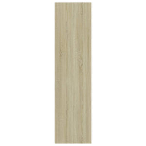 Βιβλιοθήκη με 3 Ράφια Λευκό/Sonoma 40x30x114 εκ. Επεξ. Ξύλο