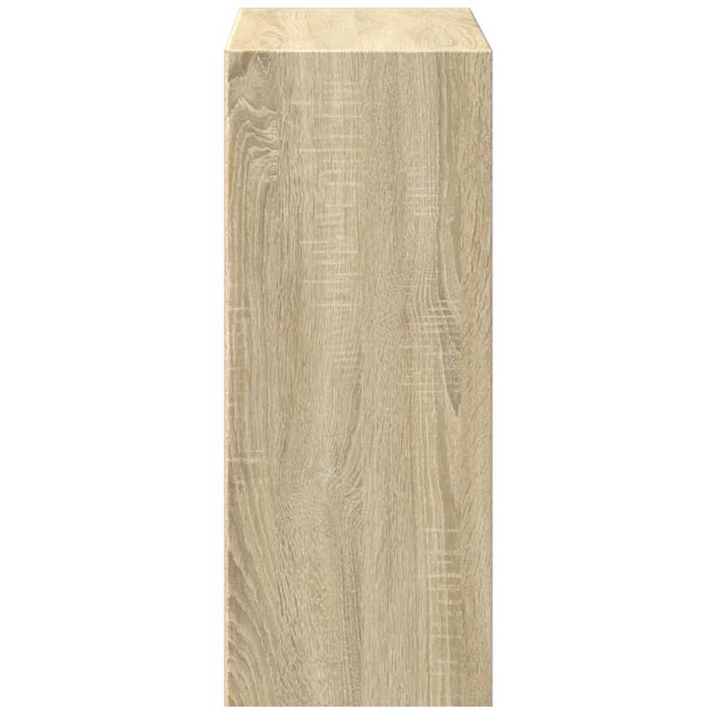 Βιβλιοθήκη με 2 Ράφια Sonoma Δρυς 60x30x76,5 εκ. Μοριοσανίδα - Pakobazaar