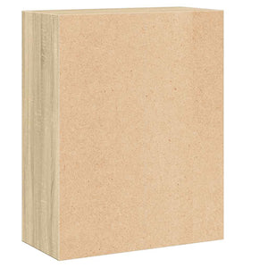 Βιβλιοθήκη με 2 Ράφια Sonoma Δρυς 60x30x76,5 εκ. Μοριοσανίδα - Pakobazaar
