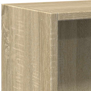Βιβλιοθήκη με 2 Ράφια Sonoma Δρυς 60x30x76,5 εκ. Μοριοσανίδα - Pakobazaar