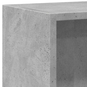 Βιβλιοθήκη με 2 Ράφια Γκρι Σκυροδεμ. 60x30x76,5 εκ. Μοριοσανίδα - Pakobazaar