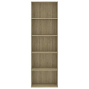 Βιβλιοθήκη με 5 Ράφια Sonoma Δρυς 60 x 30 x 189 εκ. Επεξ. Ξύλο