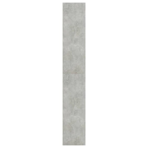 Βιβλιοθήκη με 5 Ράφια Γκρι Σκυροδέμ. 60x30x189 εκ. Επεξ. Ξύλο