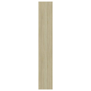 Βιβλιοθήκη με 5 Ράφια Λευκό/Sonoma 60x30x189 εκ. Επεξ. Ξύλο