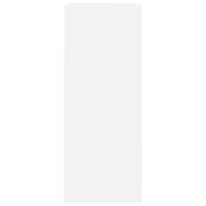 Βιβλιοθήκη με 2 Ράφια Λευκή 80x30x76,5 εκ. από Επεξ. Ξύλο - Pakobazaar