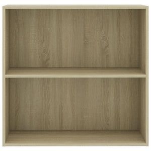 Βιβλιοθήκη με 2 Ράφια Sonoma Δρυς 80x30x76,5 εκ. Επεξ. Ξύλο - Pakobazaar