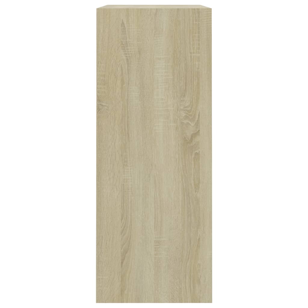Βιβλιοθήκη με 2 Ράφια Sonoma Δρυς 80x30x76,5 εκ. Επεξ. Ξύλο - Pakobazaar