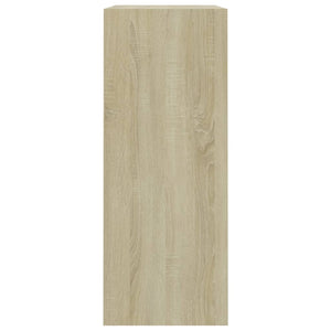 Βιβλιοθήκη με 2 Ράφια Sonoma Δρυς 80x30x76,5 εκ. Επεξ. Ξύλο - Pakobazaar