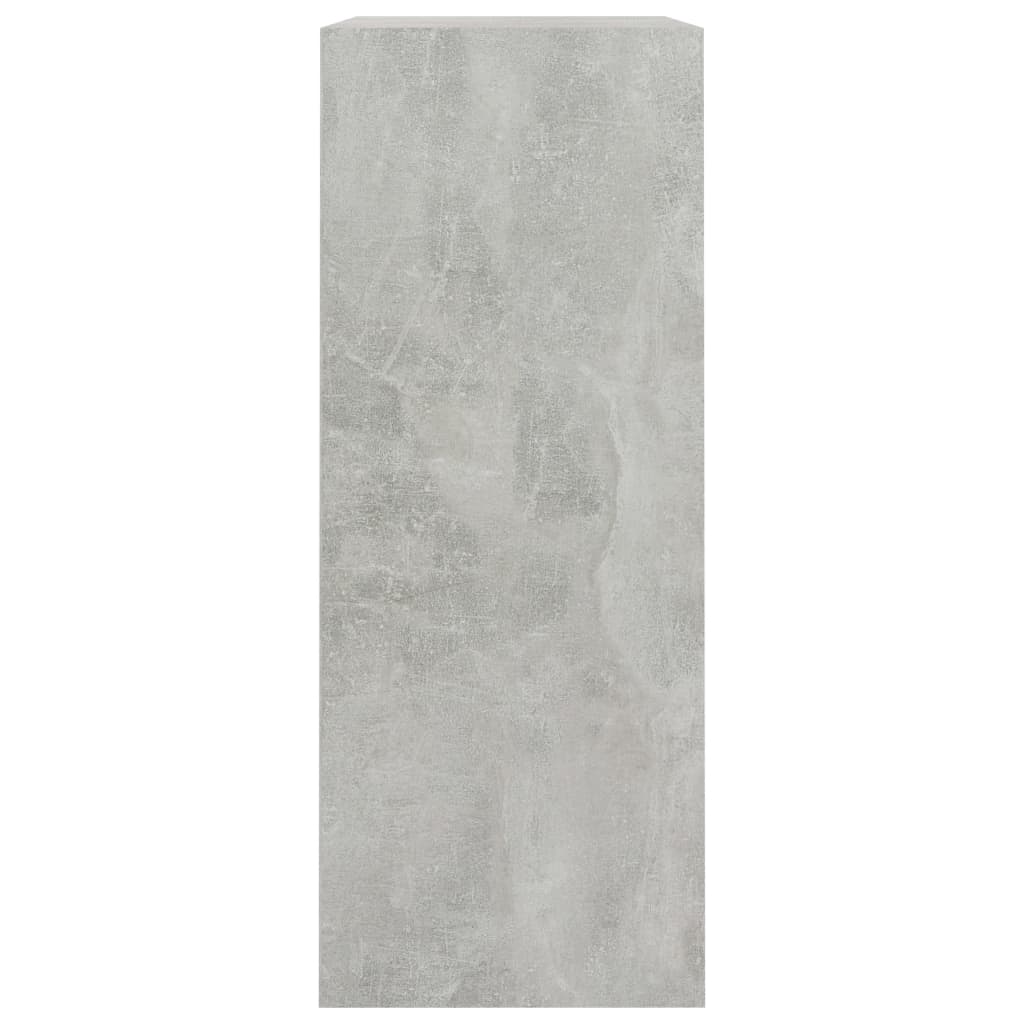Βιβλιοθήκη με 2 Ράφια Γκρι Σκυροδεμ. 80x30x76,5 εκ. Μοριοσανίδα