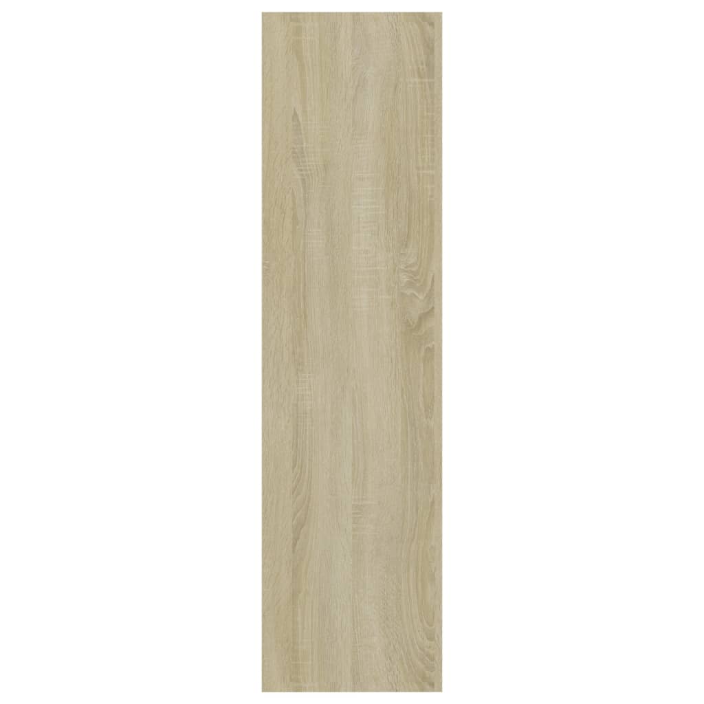 Βιβλιοθήκη με 3 Ράφια Sonoma Δρυς 80x30x114 εκ. από Επεξ. Ξύλο