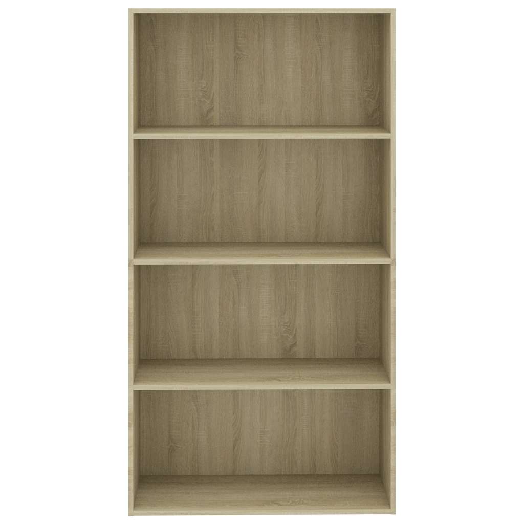 Βιβλιοθήκη με 4 Ράφια Sonoma Δρυς 80x30x151,5 εκ. Μοριοσανίδα