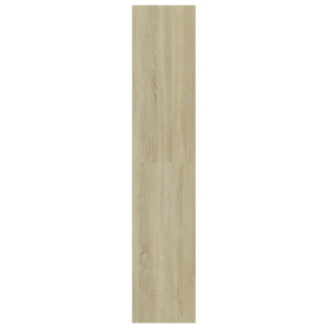 Βιβλιοθήκη με 4 Ράφια Λευκή/Sonoma Δρυς 80x30x151,5 εκ Επ. Ξύλο