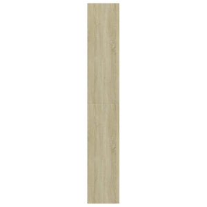 Βιβλιοθήκη με 5 Ράφια Λευκό/Sonoma 80x30x189 εκ. Μοριοσανίδα