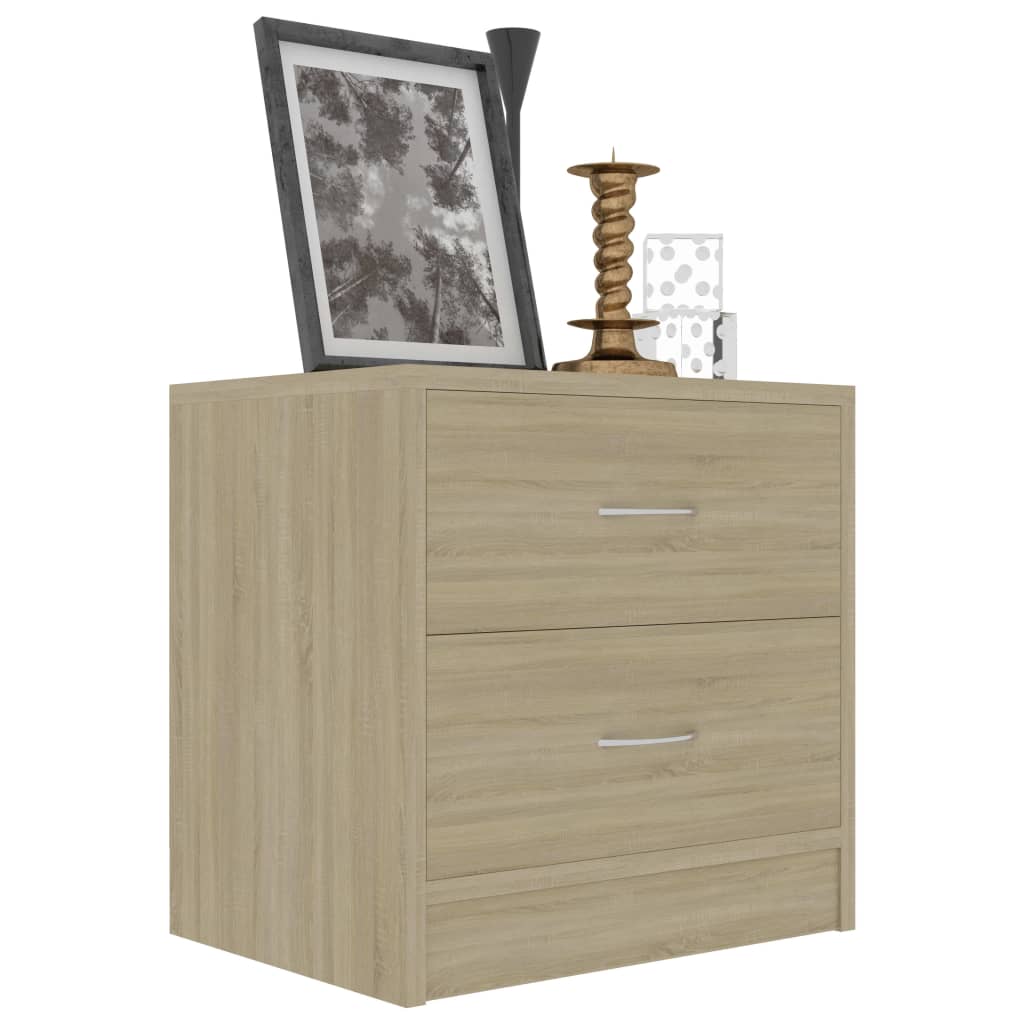 Κομοδίνο Χρώμα Sonoma Δρυς 40 x 30 x 40 εκ. από Επεξ. Ξύλο