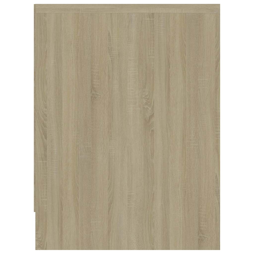 Κομοδίνο Λευκό / Sonoma Δρυς 40 x 30 x 40 εκ. από Μοριοσανίδα
