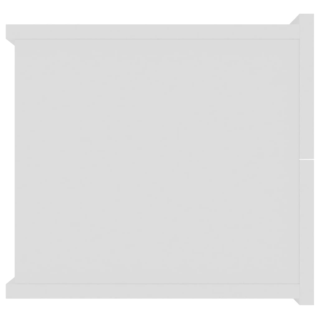 Κομοδίνα 2 τεμ. Λευκά 40 x 30 x 30 εκ. από Επεξ. Ξύλο - Pakobazaar