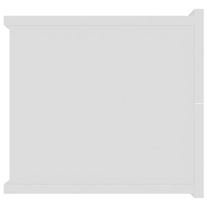 Κομοδίνα 2 τεμ. Λευκά 40 x 30 x 30 εκ. από Επεξ. Ξύλο - Pakobazaar