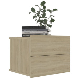 Κομοδίνα 2 τεμ. Sonoma Δρυς 40 x 30 x 30 εκ. από Επεξ. Ξύλο - Pakobazaar
