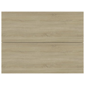 Κομοδίνα 2 τεμ. Sonoma Δρυς 40 x 30 x 30 εκ. από Επεξ. Ξύλο - Pakobazaar