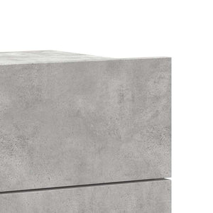 Κομοδίνο Γκρι του Σκυροδέματος 40 x 30 x 30 εκ. από Επεξ. Ξύλο