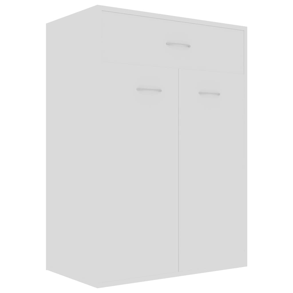 Παπουτσοθήκη Λευκή 60 x 35 x 84 εκ. από Επεξ. Ξύλο - Pakobazaar