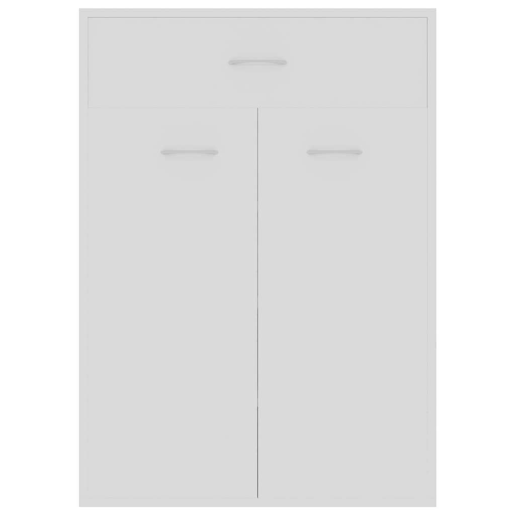 Παπουτσοθήκη Λευκή 60 x 35 x 84 εκ. από Επεξ. Ξύλο - Pakobazaar