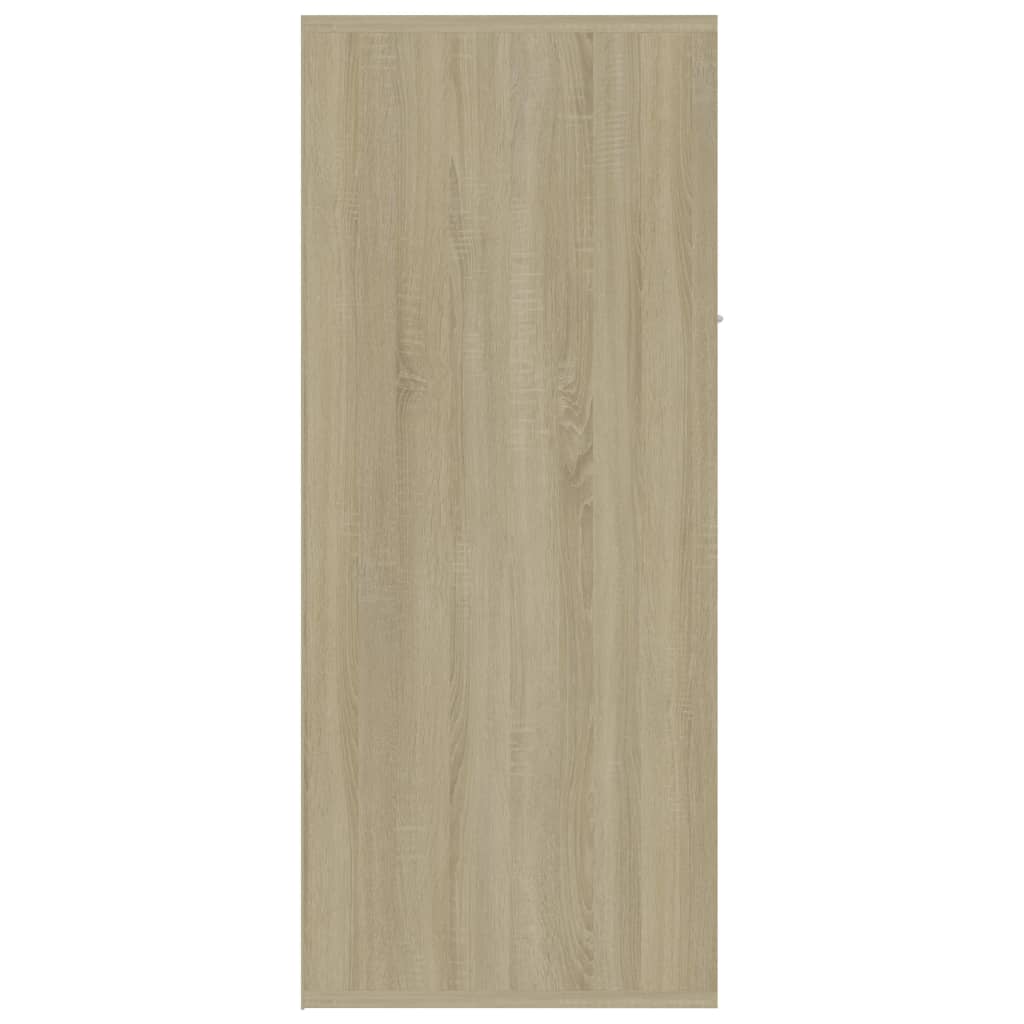 Παπουτσοθήκη Λευκή / Sonoma Δρυς 60 x 35 x 84 εκ. Μοριοσανίδα