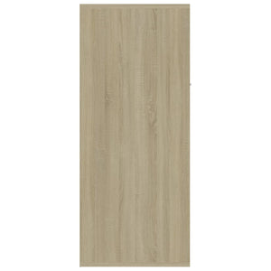 Παπουτσοθήκη Λευκή / Sonoma Δρυς 60 x 35 x 84 εκ. Μοριοσανίδα