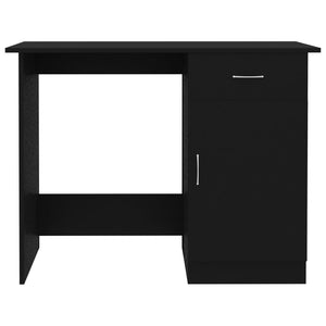 Γραφείο Μαύρο 100 x 50 x 76 εκ. από Επεξ. Ξύλο