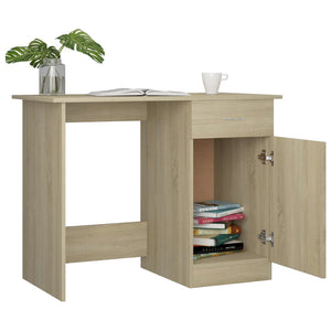 Γραφείο Χρώμα Sonoma Δρυς 100 x 50 x 76 εκ. από Επεξ. Ξύλο - Pakobazaar