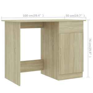 Γραφείο Χρώμα Sonoma Δρυς 100 x 50 x 76 εκ. από Επεξ. Ξύλο - Pakobazaar
