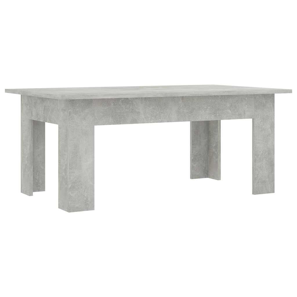 Τραπεζάκι Σαλονιού Γκρι Σκυροδέματος 100x60x42 εκ. Επεξ. Ξύλο - Pakobazaar