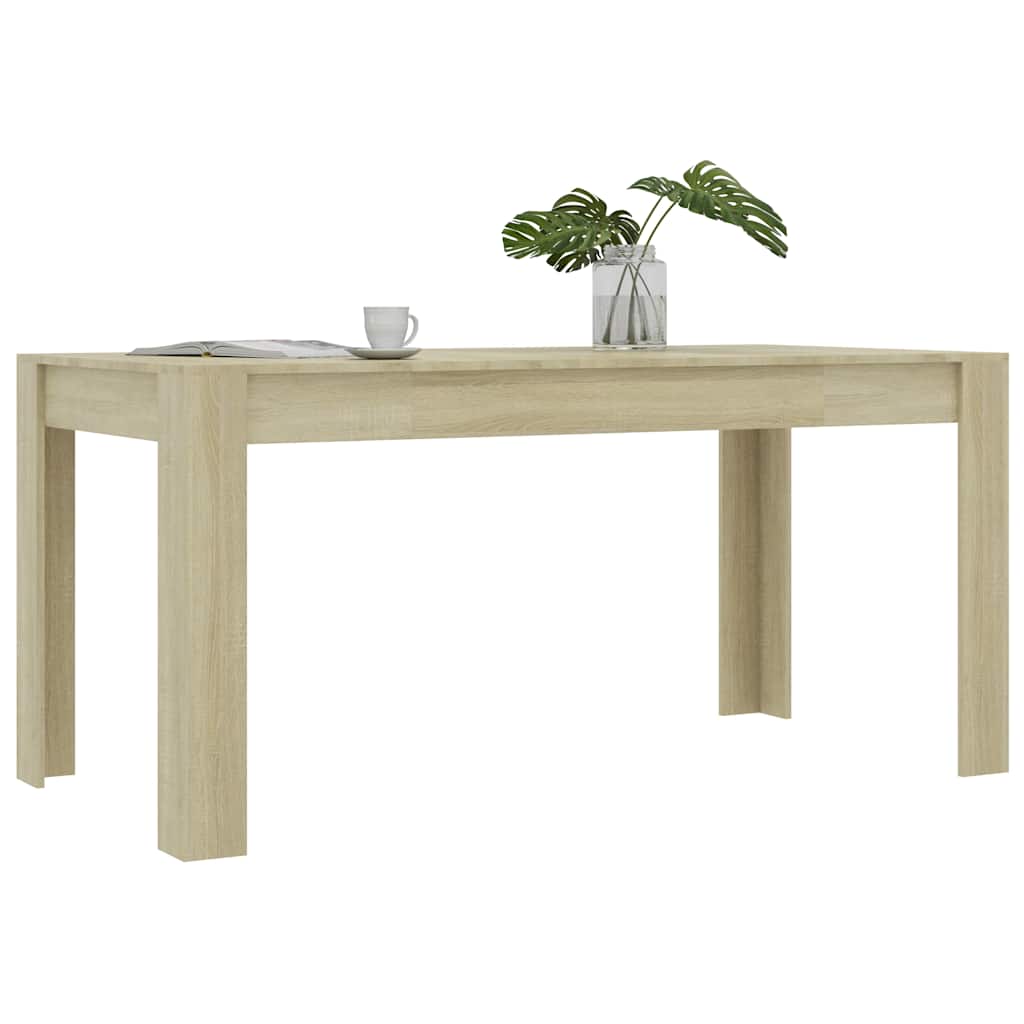 Τραπεζαρία Sonoma Δρυς 160 x 80 x 76 εκ. από Μοριοσανίδα