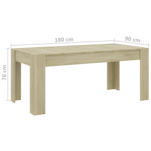 Τραπεζαρία Sonoma Δρυς 180 x 90 x 76 εκ. από Μοριοσανίδα