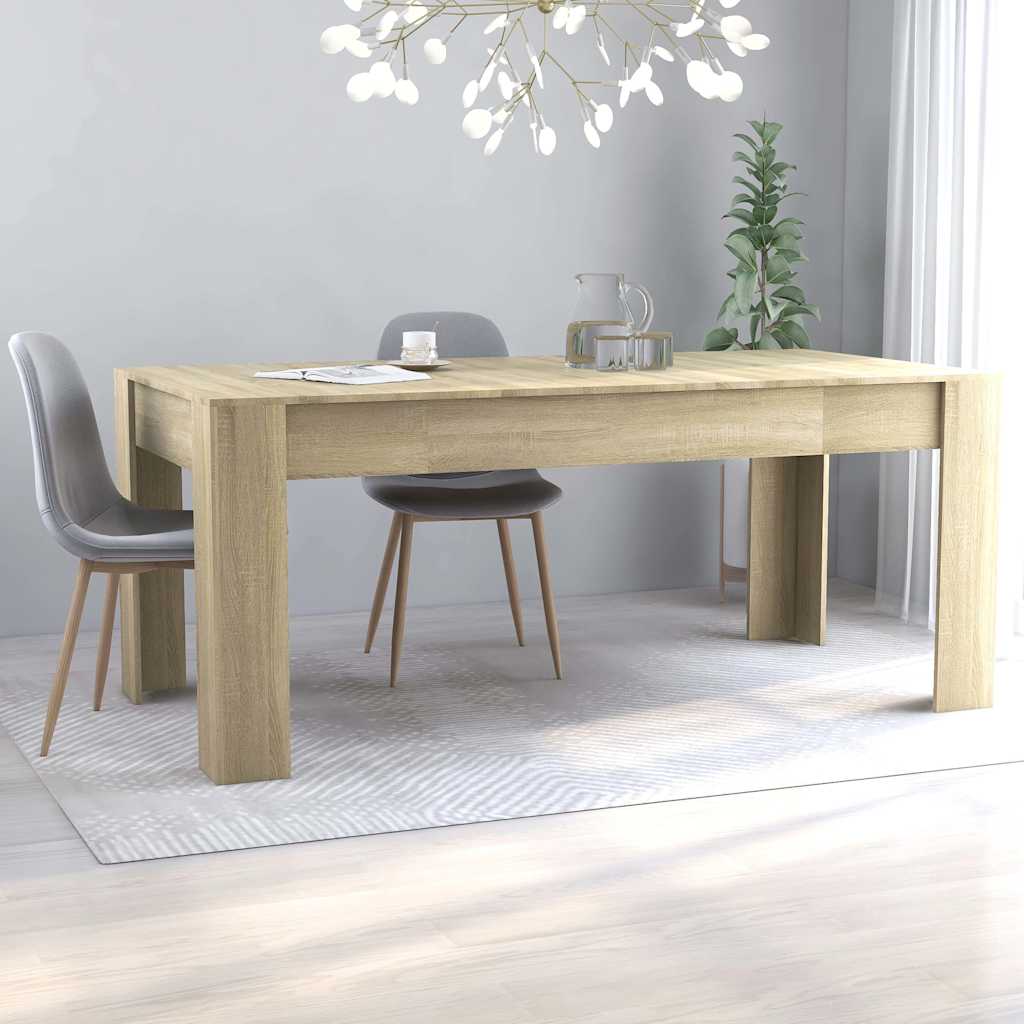 Τραπεζαρία Sonoma Δρυς 180 x 90 x 76 εκ. από Μοριοσανίδα