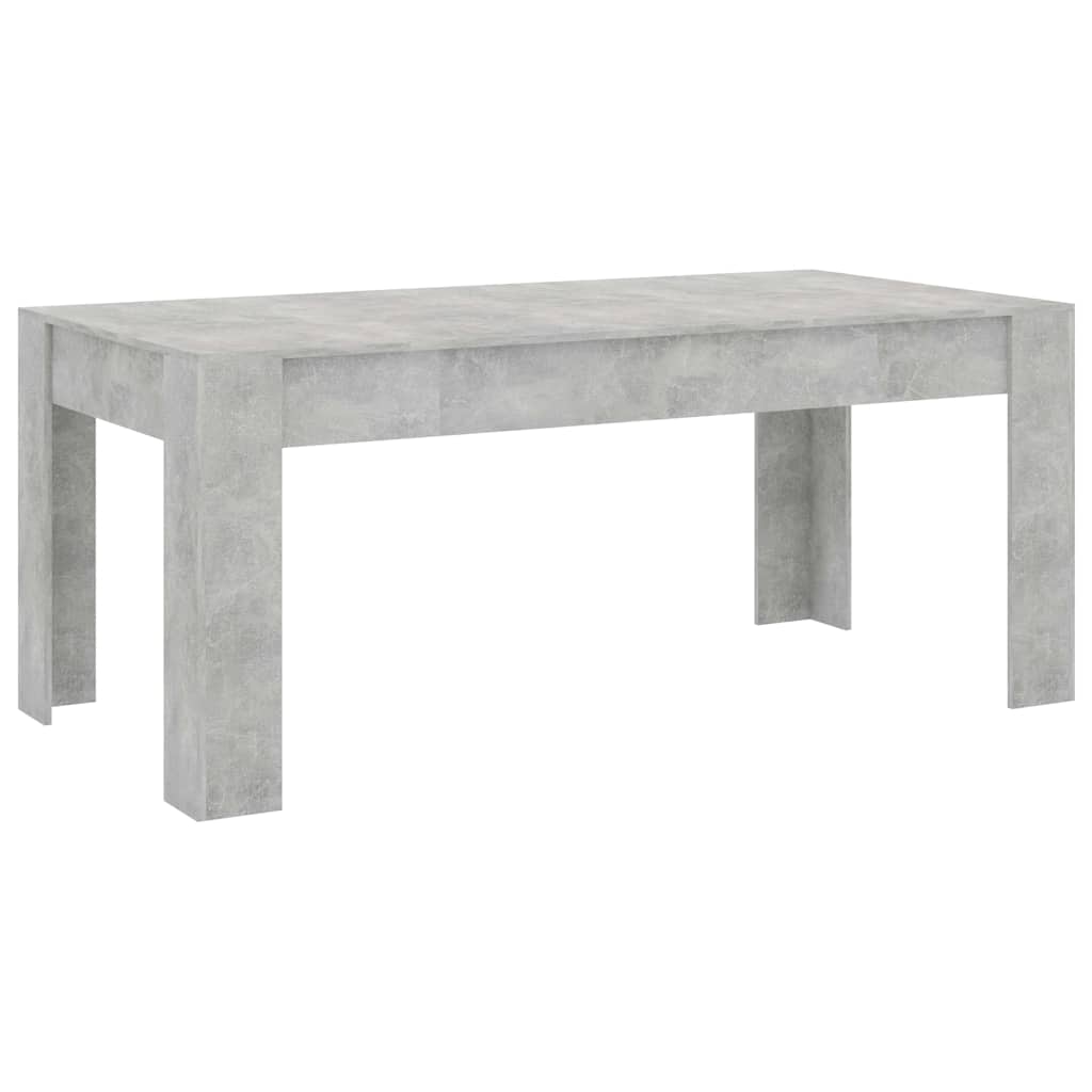 Τραπεζαρία Γκρι του Σκυροδέματος 180x90x76 εκ. από Μοριοσανίδα