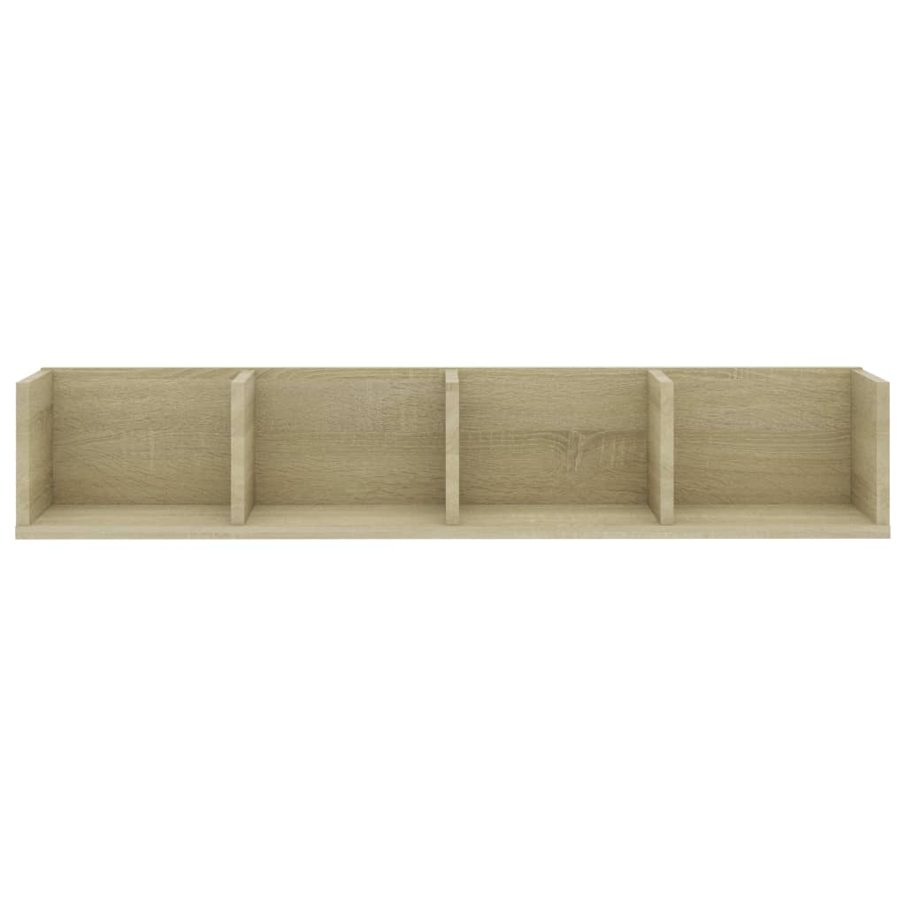 Ράφι Τοίχου για CD Sonoma Δρυς 100 x 18 x 18 εκ. από Επεξ. Ξύλο - Pakobazaar