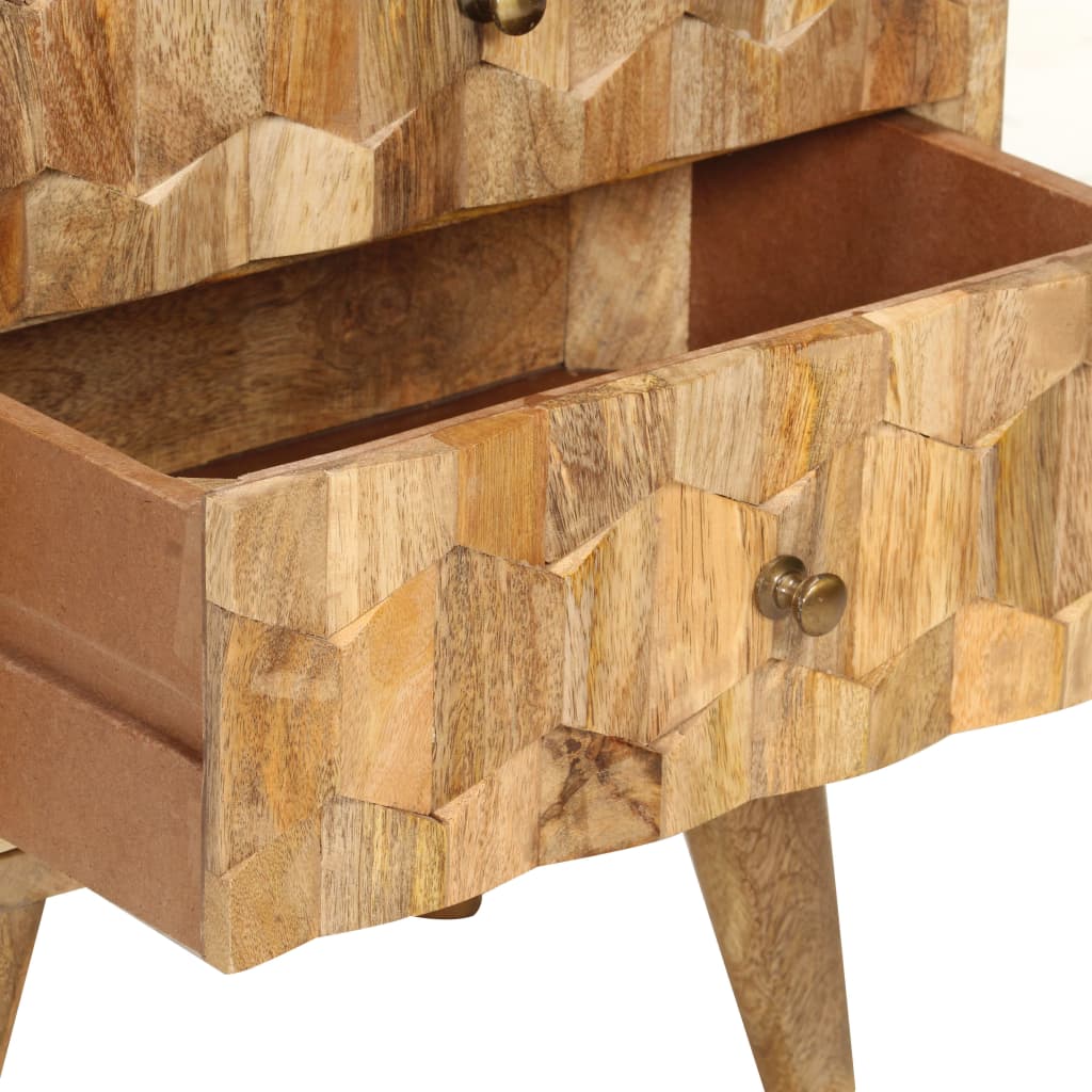Κομοδίνο 40 x 30 x 50 εκ. από Μασίφ Ξύλο Μάνγκο - Pakobazaar