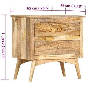 Κομοδίνο 65 x 35 x 60 εκ. από Μασίφ Ξύλο Μάνγκο - Pakobazaar