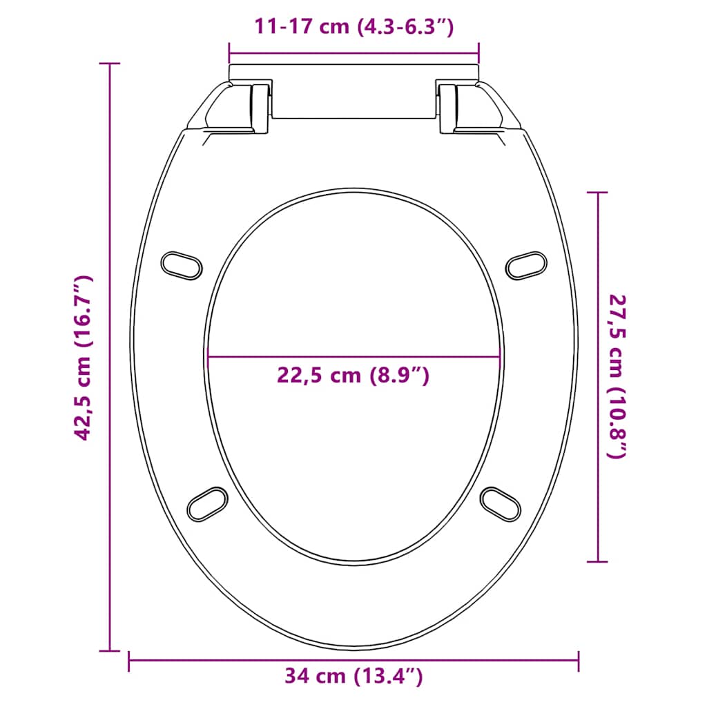 Κάλυμμα Λεκάνης με Soft Close &amp; Quick Release Οβάλ Ανοιχτό Γκρι - PAKOBAZAAR